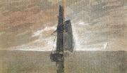 Joseph Mallord William Turner Sailing vessel at sea (mk31) painting